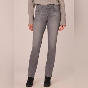 "Ab"solution Grey Denim Booty Lift Straight Leg Jeans "Ab"solution Sz 6